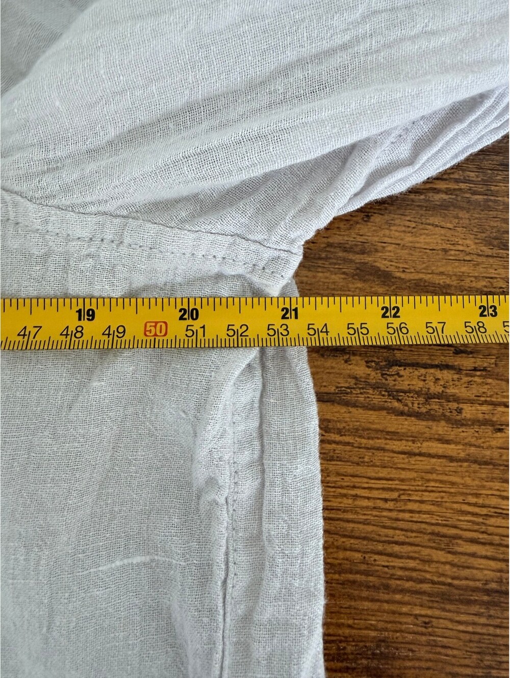Sigrid Olsen 100% Linen Button Front Shirt Women's M Beige Roll Tab Long Sleeve - Picture 7 of 7